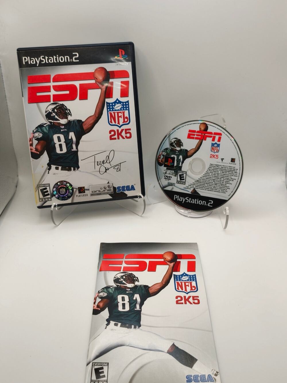 ESPN NFL 2K5 PS2 Terrell Owens CIB Complete Sega Tested
